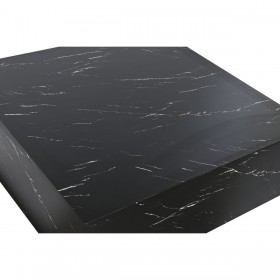Tavolino da Caffè Home ESPRIT Nero Legno MDF 90 x 90 x 35 cm
