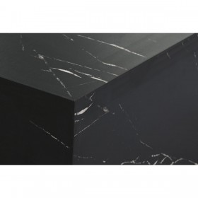 Tavolino da Caffè Home ESPRIT Nero Legno MDF 90 x 90 x 35 cm