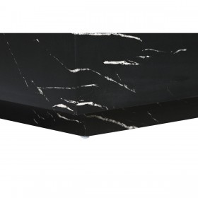 Tavolino da Caffè Home ESPRIT Nero Legno MDF 90 x 90 x 35 cm