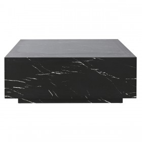 Tavolino da Caffè Home ESPRIT Nero Legno MDF 90 x 90 x 35 cm