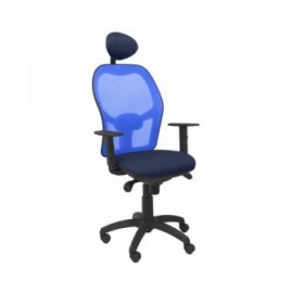 Sedia Ufficio con Poggiatesta Jorquera  Piqueras y Crespo ALI200C Azzurro Blu Marino