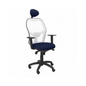 Sedia Ufficio con Poggiatesta Jorquera  Piqueras y Crespo ALI200C Azzurro Blu Marino
