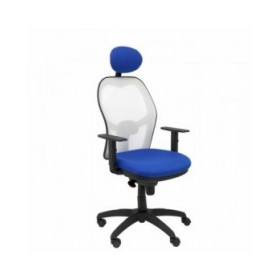 Sedia Ufficio con Poggiatesta Jorquera  Piqueras y Crespo ALI229C Azzurro