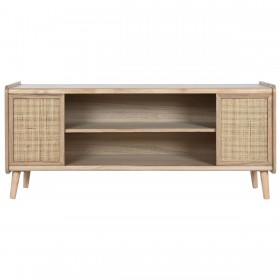 Mobile TV Home ESPRIT Naturale Rattan Legno di paulownia 120 x 35 x 54 cm