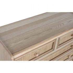 Cassettiera Home ESPRIT Naturale Legno di paulownia 80 x 35 x 77 cm