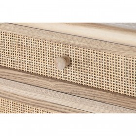 Cassettiera Home ESPRIT Naturale Legno di paulownia 80 x 35 x 77 cm