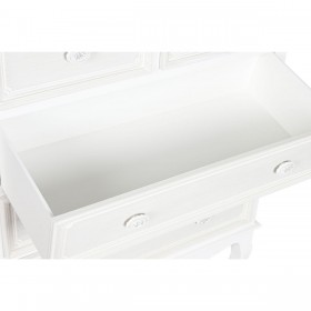 Cassettiera Home ESPRIT Bianco Beige Legno Legno MDF Romantico 80 x 42 x 105 cm