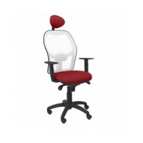 Sedia Ufficio con Poggiatesta Jorquera Piqueras y Crespo ALI933C Rosso Rosso Granato