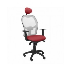 Sedia Ufficio con Poggiatesta Jorquera Piqueras y Crespo ALI933C Rosso Rosso Granato