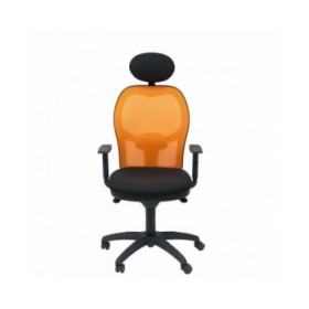 Sedia Ufficio con Poggiatesta Jorquera Piqueras y Crespo ALI840C Nero