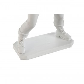 Statua Decorativa Home ESPRIT Bianco Dorato 23 x 12 x 40 cm