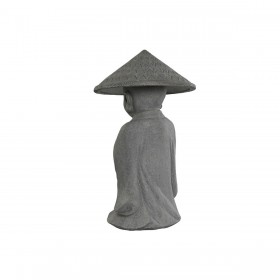 Statua Decorativa Home ESPRIT Grigio Frate Orientale 30 x 30 x 51 cm