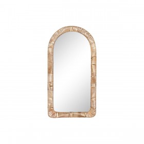 Specchio da parete Home ESPRIT Naturale Cristallo Tropicale 61,5 x 7 x 117 cm