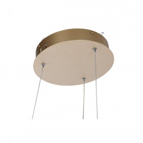 Lampadario Home ESPRIT Bianco Dorato Silicone Alluminio 55 W 80 x 80 x 20 cm
