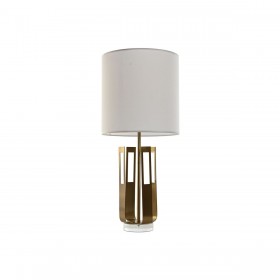 Lampada da tavolo Home ESPRIT Bianco Dorato Ferro 50 W 220 V 35 x 35 x 78 cm