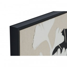 Quadro Home ESPRIT Bianco Nero Beige Foglia della pianta Città 63 x 4,3 x 93 cm (2 Unità)