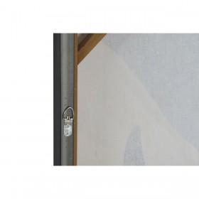 Quadro Home ESPRIT Bianco Nero Beige Foglia della pianta Città 63 x 4,3 x 93 cm (2 Unità)