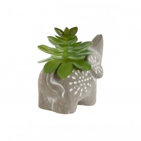 Pianta Decorativa Home ESPRIT Polietilene Cemento 8 x 5 x 7 cm (3 Unità)