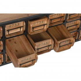 Cassettiera Home ESPRIT Metallo Abete Vintage 142 x 30 x 50 cm