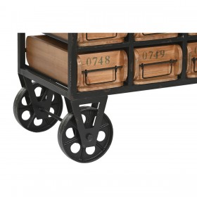 Cassettiera Home ESPRIT Metallo Abete Vintage 142 x 30 x 50 cm