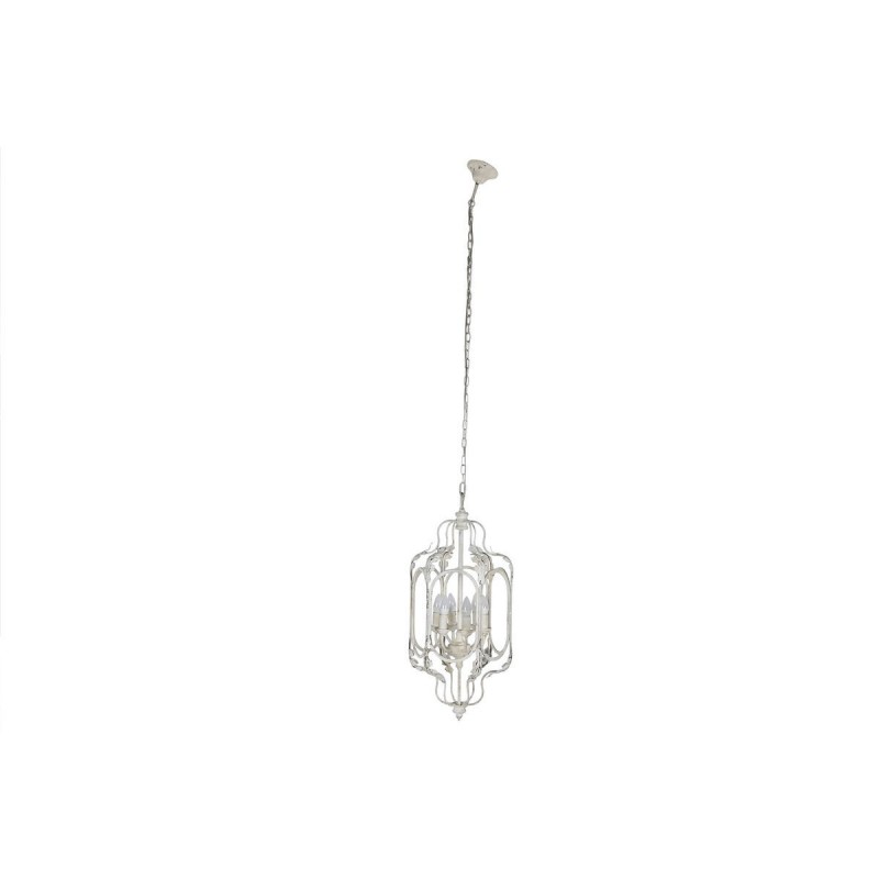 Lampadario Home ESPRIT Bianco Metallo 39 x 34 x 75 cm