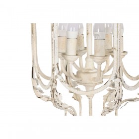 Lampadario Home ESPRIT Bianco Metallo 39 x 34 x 75 cm