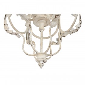 Lampadario Home ESPRIT Bianco Metallo 39 x 34 x 75 cm