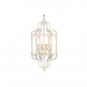 Lampadario Home ESPRIT Bianco Metallo 39 x 34 x 75 cm