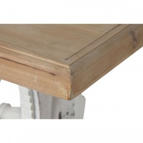 Tavolo da Pranzo Home ESPRIT Bianco Naturale Abete Legno MDF 180 x 90 x 76 cm