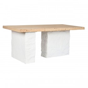 Tavolo da Pranzo Home ESPRIT Bianco Resina Abete 180 x 90 x 77 cm