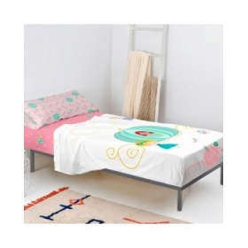Set di Lenzuola HappyFriday Mr Fox Pumpkin Multicolore Singolo 2 Pezzi