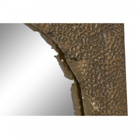 Specchio da parete Home ESPRIT Dorato Metallo 80 x 6 x 80 cm