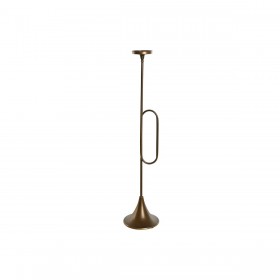 Portacandele Home ESPRIT Dorato Metallo 21 x 21 x 98 cm