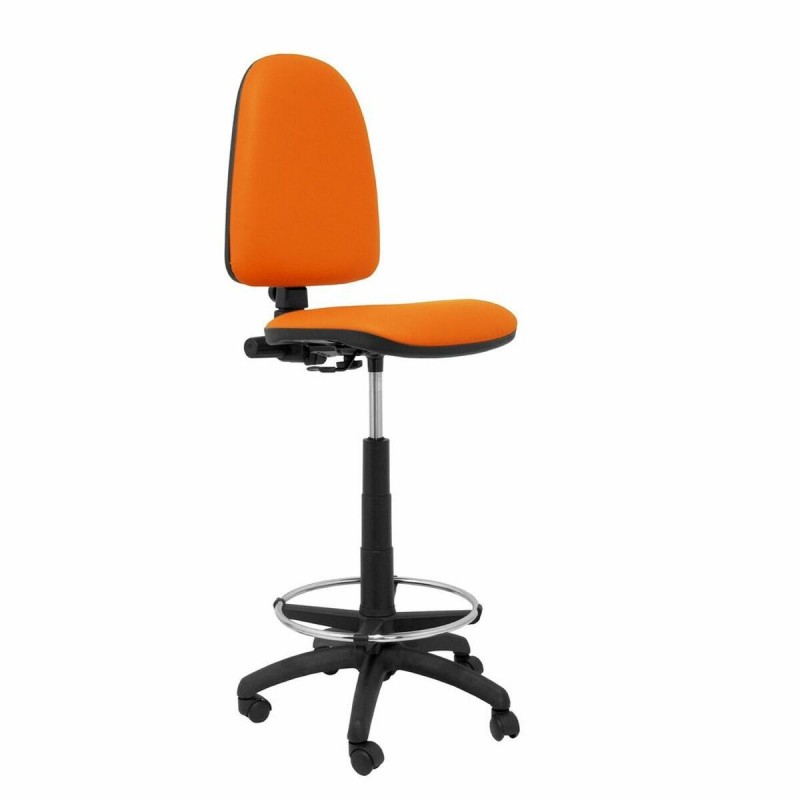 Sgabello Ayna  Piqueras y Crespo 4CPSPNA Arancio PVC Ecopelle