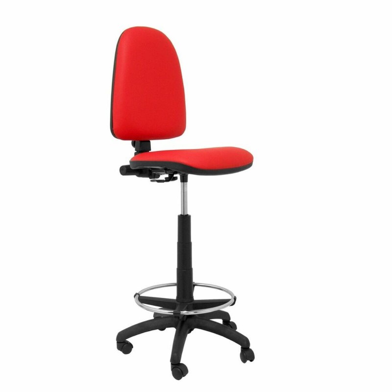 Sgabello Ayna  Piqueras y Crespo 4CPSPRJ Rosso PVC Ecopelle