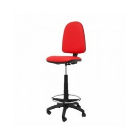Sgabello Ayna  Piqueras y Crespo 4CPSPRJ Rosso PVC Ecopelle