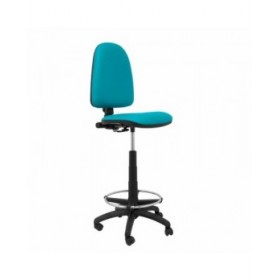 Sgabello Ayna  Piqueras y Crespo 4CPSPVE Verde Turchese PVC Ecopelle