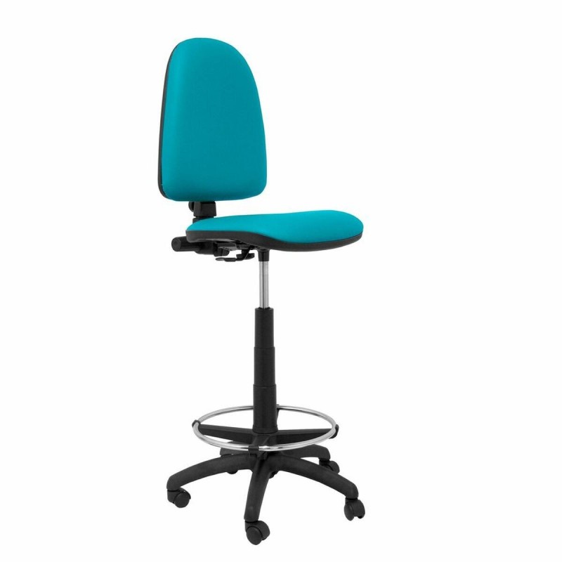 Sgabello Ayna  Piqueras y Crespo 4CPSPVE Verde Turchese PVC Ecopelle