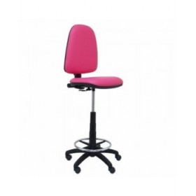 Sgabello Ayna  Piqueras y Crespo 4CPSPRS Rosa PVC Ecopelle