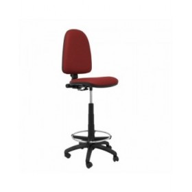 Sgabello Ayna  Piqueras y Crespo CPSPGRA Rosso Granato PVC Ecopelle
