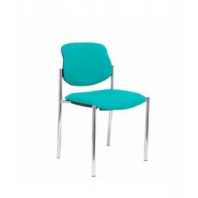 Sedia per Reception Villalgordo Piqueras y Crespo RBALI39 Turchese Ecopelle