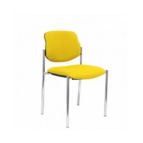 Sedia per Reception Villalgordo Piqueras y Crespo BALI100 Giallo Ecopelle