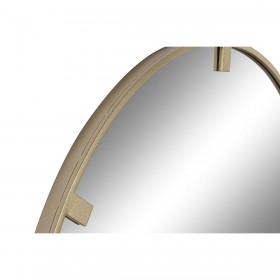 Specchio da parete Home ESPRIT Dorato Cristallo Ferro 122 x 4 x 122 cm