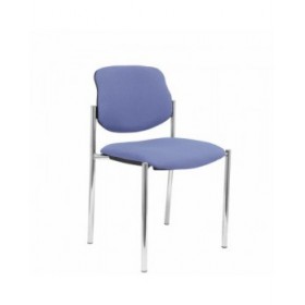 Sedia per Reception Villalgordo Piqueras y Crespo BALI261 Azzurro Ecopelle