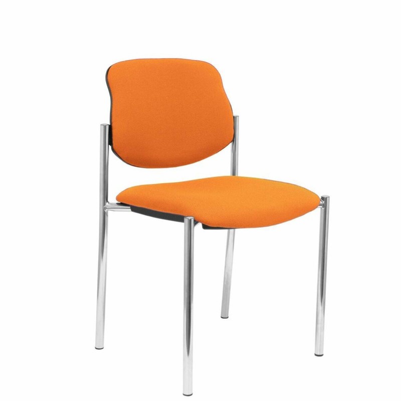 Sedia per Reception Villalgordo Piqueras y Crespo BALI308 Arancio Ecopelle