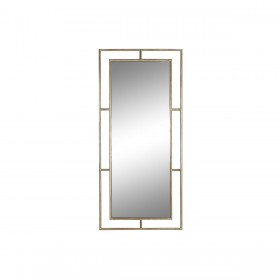 Specchio da parete Home ESPRIT Dorato Cristallo Ferro Moderno 96 x 5 x 208 cm