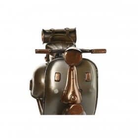 Statua Decorativa Home ESPRIT Champagne Argentato Vespa Vintage 28 x 11 x 17 cm