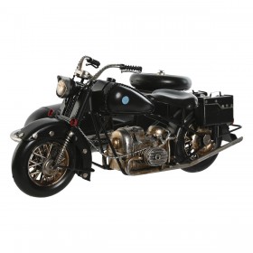 Statua Decorativa Home ESPRIT Nero Argentato Vintage Sidecar 35 x 24 x 16,5 cm