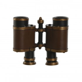 Statua Decorativa Home ESPRIT Marrone Bronce Binocolo Vintage 17,5 x 16 x 7 cm