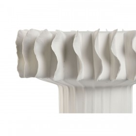 Centrotavola Home ESPRIT Bianco Onde Moderno 22 x 22 x 14 cm
